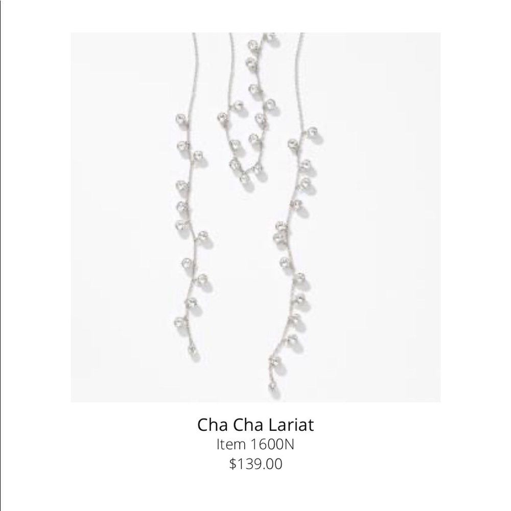 Touchstone Crystals “Cha Cha Lariat” Necklace NWT